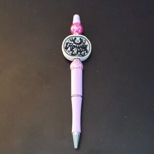 Pink and Silver Decorative Pen